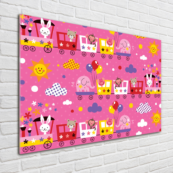 Foto in plexiglas Dieren in de trein