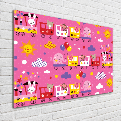 Foto in plexiglas Dieren in de trein