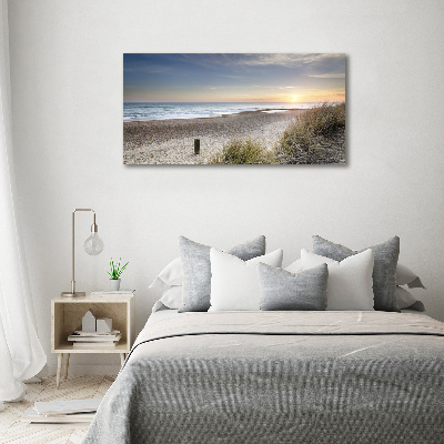 Foto in plexiglas Zonsondergang en duinen