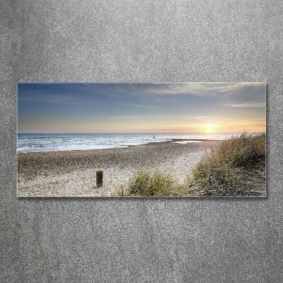 Foto in plexiglas Zonsondergang en duinen