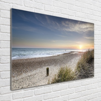 Foto in plexiglas Zonsondergang en duinen