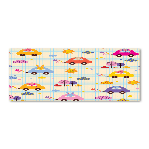 Schilderij op acrylglas Speelgoedauto's