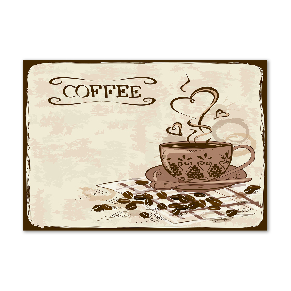 Schilderij op acrylglas Aromatische koffie