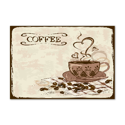 Schilderij op acrylglas Aromatische koffie