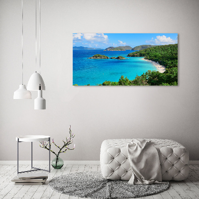 Schilderij op acrylglas Maagdeneilanden