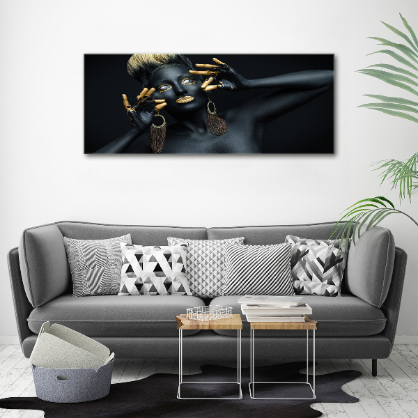 Foto op plexiglas Vrouw in het zwart