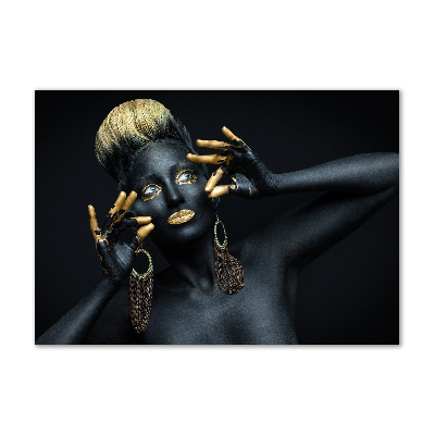 Foto op plexiglas Vrouw in het zwart