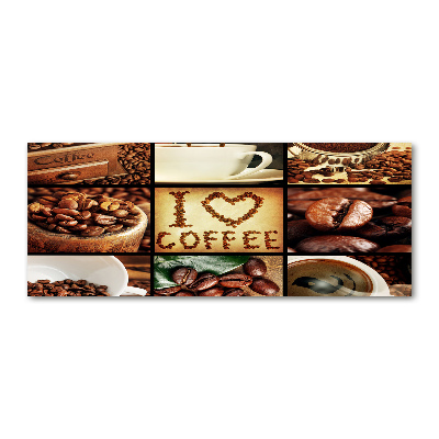 Foto op plexiglas Koffiecollage