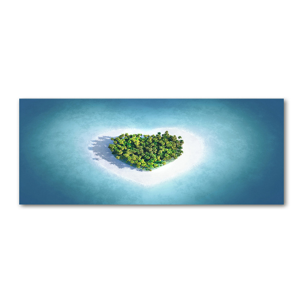 Foto op plexiglas Hartvormig eiland