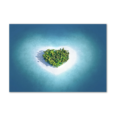 Foto op plexiglas Hartvormig eiland