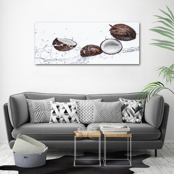 Foto op plexiglas Kokosnoot met water