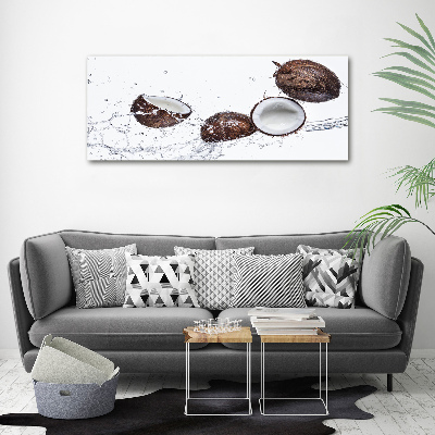 Foto op plexiglas Kokosnoot met water