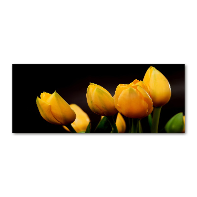 Foto op plexiglas Gele tulpen