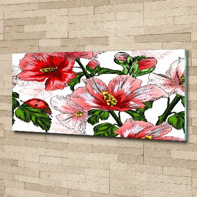 Schilderij op acrylglas Hibiscus