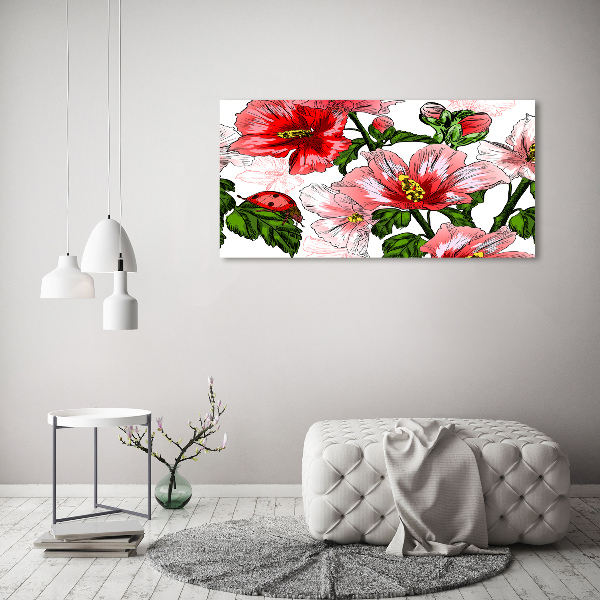 Schilderij op acrylglas Hibiscus