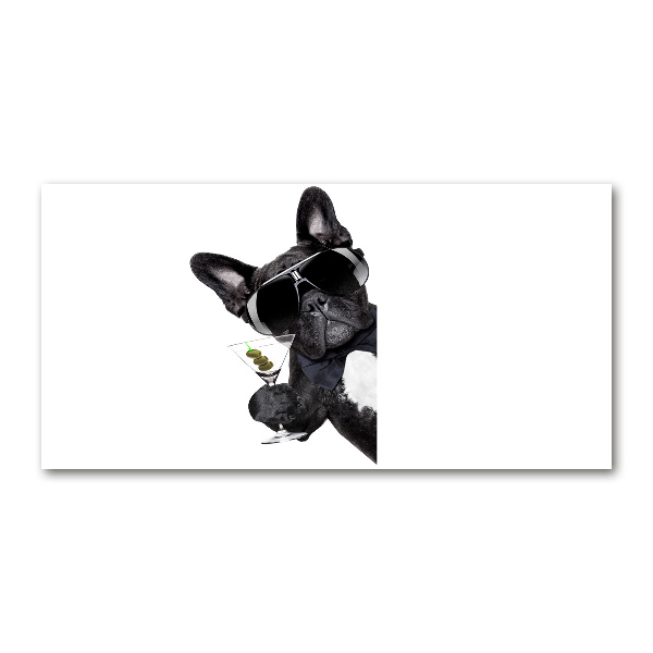 Foto in plexiglas Martini Dog