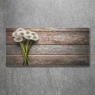 Schilderij op acrylglas Paardenbloemenhout