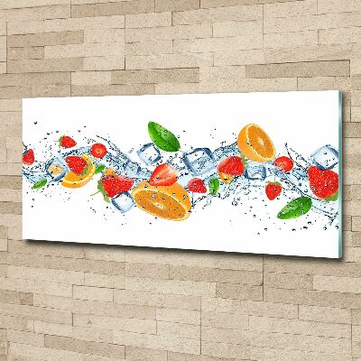 Plexiglas schilderij Fruit met ijs