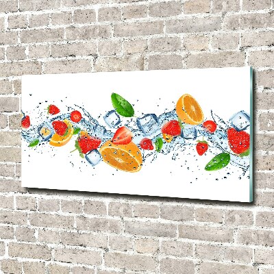 Plexiglas schilderij Fruit met ijs