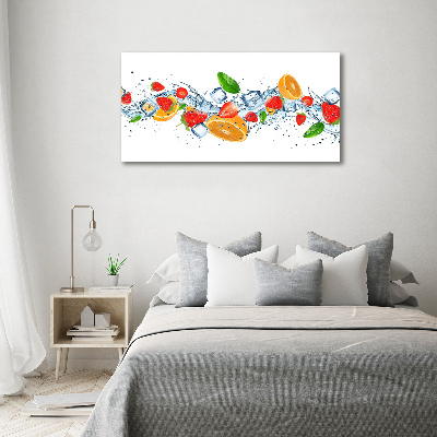 Plexiglas schilderij Fruit met ijs