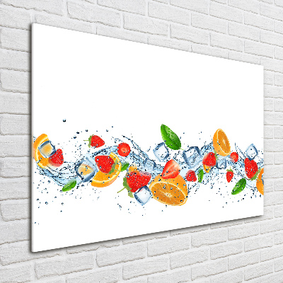 Plexiglas schilderij Fruit met ijs