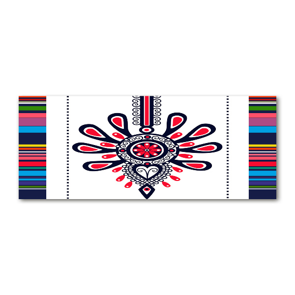 Schilderij op acrylglas Pools volkspatroon