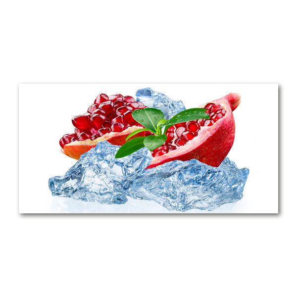 Plexiglas foto Granaatappel met ijs