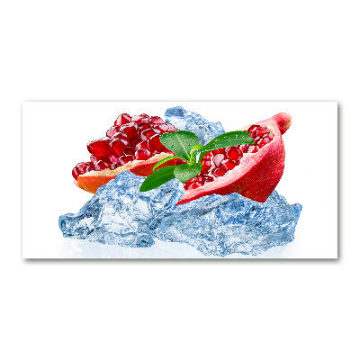Plexiglas foto Granaatappel met ijs