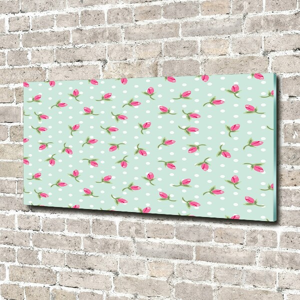 Foto op plexiglas Rozenpatroon