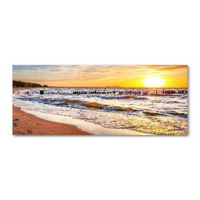 Foto in plexiglas Zonsondergangstrand