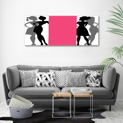 Foto plexiglas Silhouetten van vrouwen