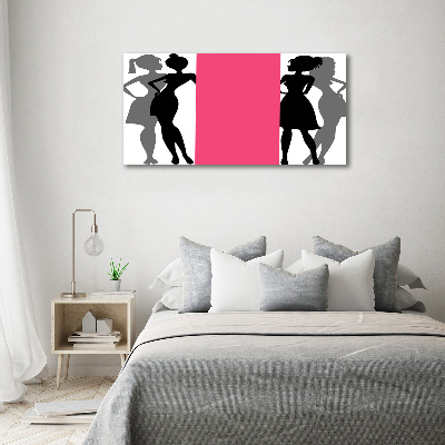 Foto plexiglas Silhouetten van vrouwen