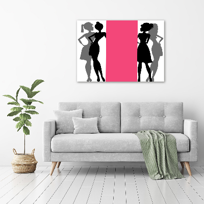 Foto plexiglas Silhouetten van vrouwen