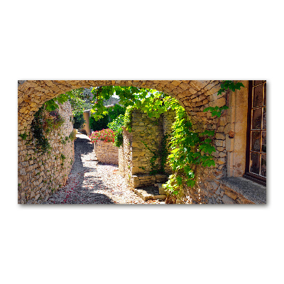 Schilderij op acrylglas Een charmante straat
