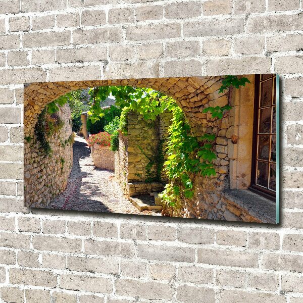 Schilderij op acrylglas Een charmante straat