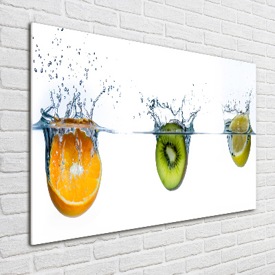 Foto in plexiglas Fruit onder water