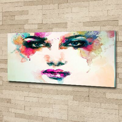 Schilderij op acrylglas Portret van een vrouw