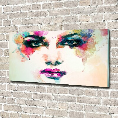 Schilderij op acrylglas Portret van een vrouw