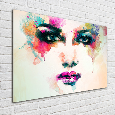 Schilderij op acrylglas Portret van een vrouw