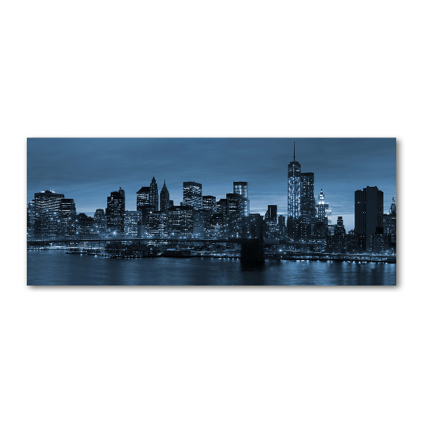 Foto op plexiglas New York 's nachts