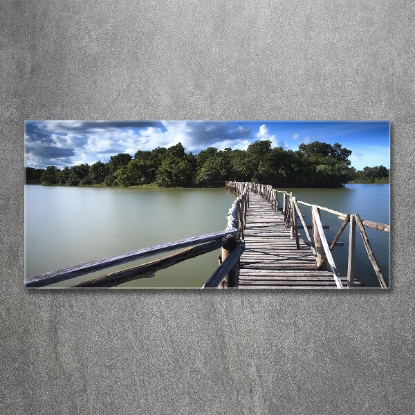 Foto plexiglas Houten brug