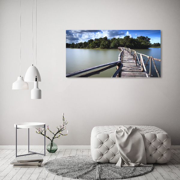Foto plexiglas Houten brug