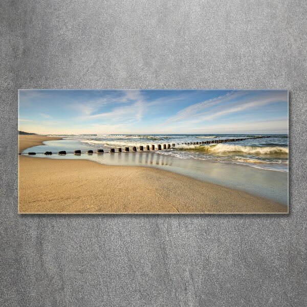 Plexiglas schilderij Strand aan de Oostzee