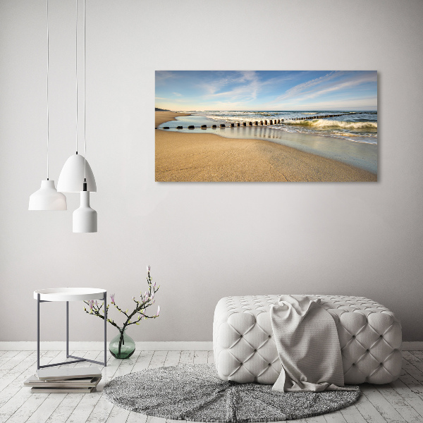 Plexiglas schilderij Strand aan de Oostzee