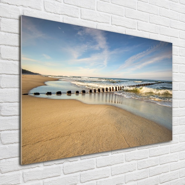 Plexiglas schilderij Strand aan de Oostzee
