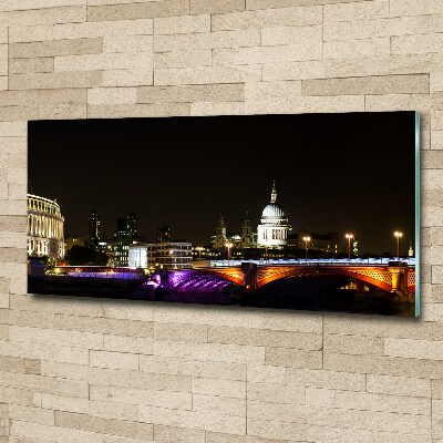 Foto plexiglas De brug 's nachts