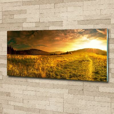 Plexiglas schilderij Panorama van het Tatragebergte