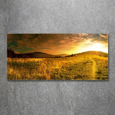 Plexiglas schilderij Panorama van het Tatragebergte