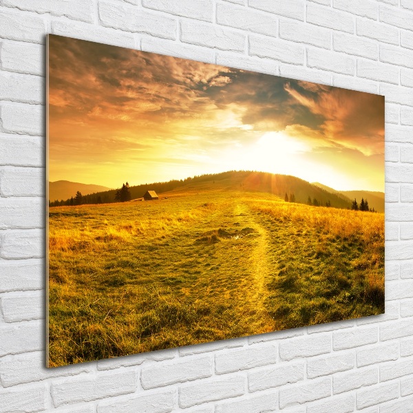 Plexiglas schilderij Panorama van het Tatragebergte