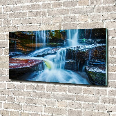 Schilderij op acrylglas Tropische waterval